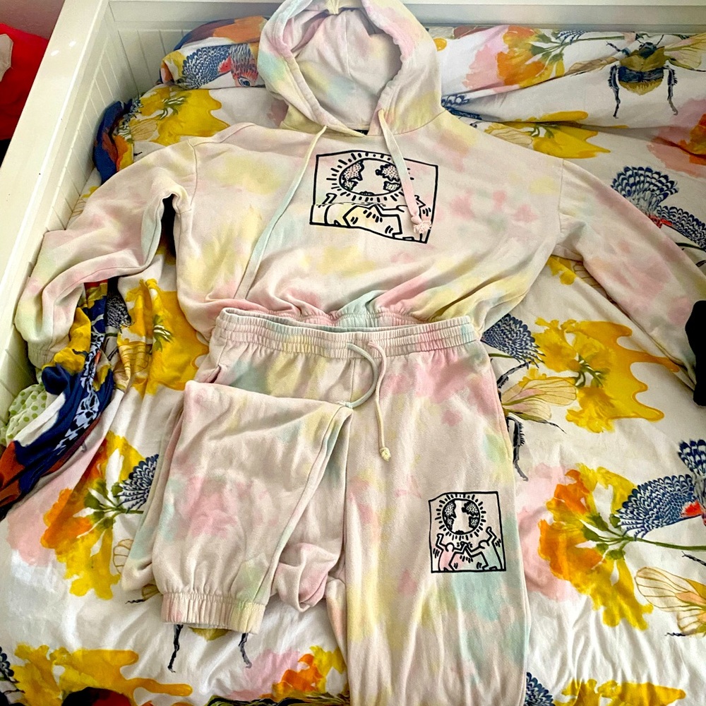 Target X Keith Haring matching set-  Tye dye